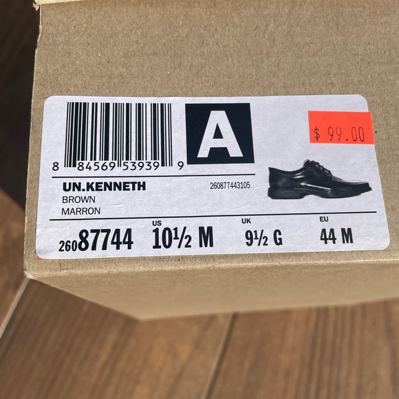 Clarks 1825 Men’s Un.Kenneth Bike Toe Oxford Brown 10.5 - Picture 6 of 6